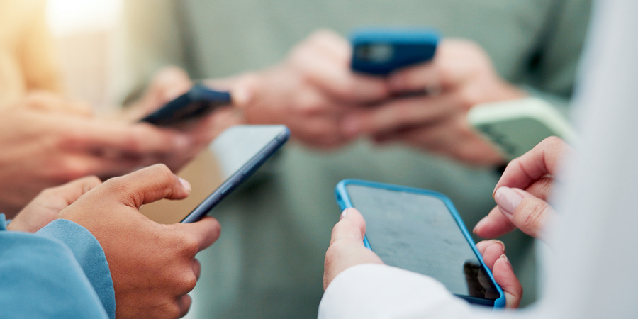 Verschillende smartphones bij elkaar